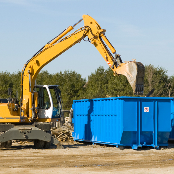 what size residential dumpster rentals are available in Bock Minnesota